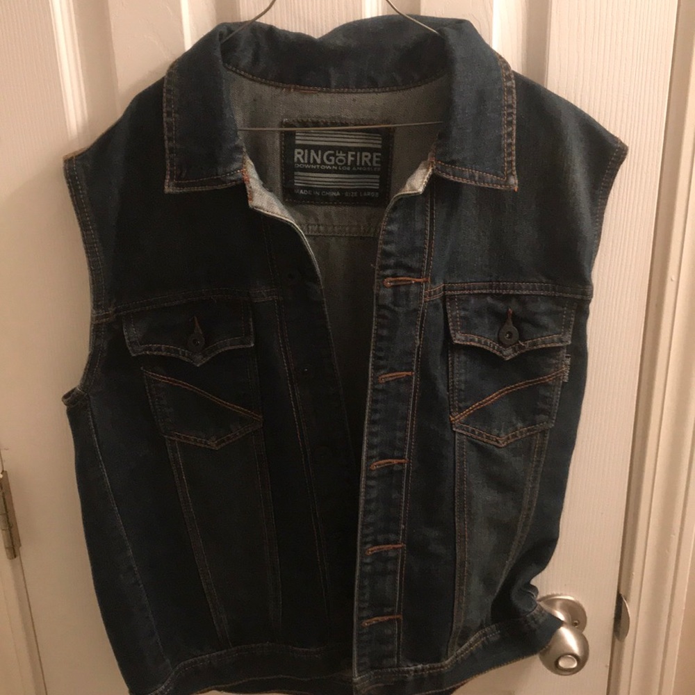 Blue jean vest